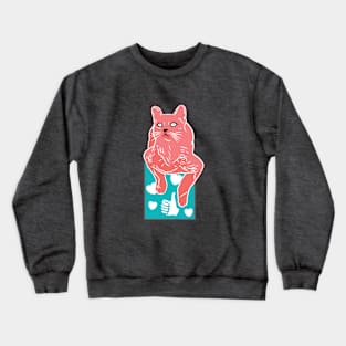 Meh Cat Crewneck Sweatshirt